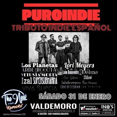 PUROINDIE - TRIBUTO INDIE ESPAÑOL en VALDEMORO